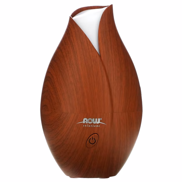 NOW Foods, Solutions, Ultrasonic Faux Wood Grain Diffuser, 1 Piece - Image 4