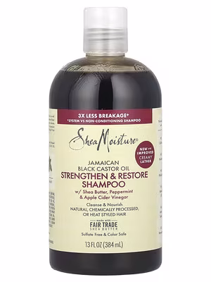 SheaMoisture, Jamaican Black Castor Oil, Strengthen & Restore Shampoo, 13 fl oz (384 ml)