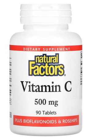 Natural Factors, Vitamin C, 500 mg, 90 Tablets