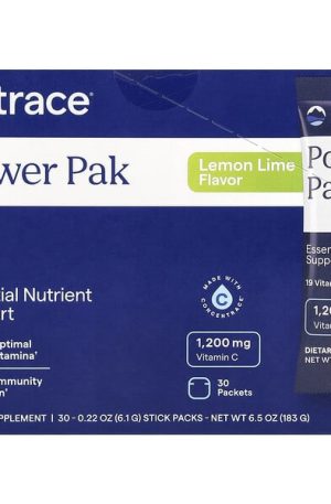 Trace, Power Pak, Lemon Lime, 30 Stick Packets, 0.22 oz (6.1 g) Each