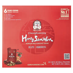 JungKwanJang, Hong Sam Won, Korean Red Ginseng Drink, 20 Pouches, 1.69 fl oz (50 ml) Each