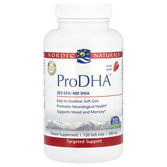 Nordic Naturals, ProDHA™, Strawberry, 500 mg, 120 Soft Gels (250 mg per Soft Gel)