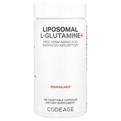 Codeage, Liposomal L-Glutamine+, 1,000 mg, 180 Vegetable Capsules (500 mg per Capsule)